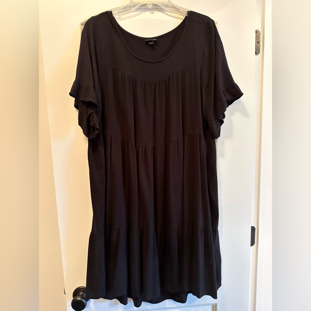 Torrid Women's Black Ruffled sleeve dress size 2